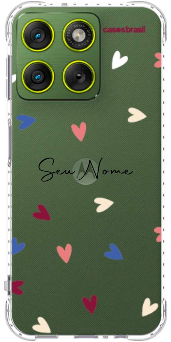 Capinha para Celular Corações Coloridos