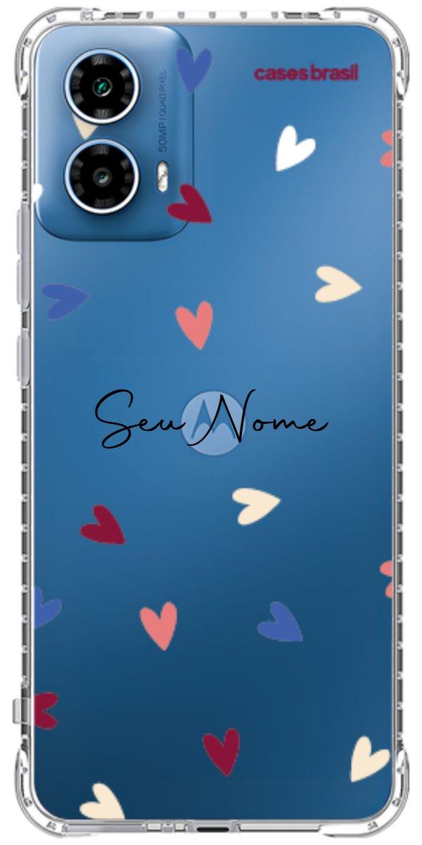Capinha para Celular Corações Coloridos