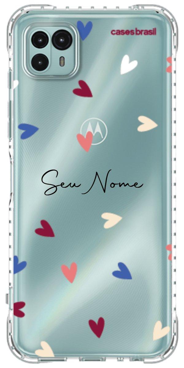 Capinha para Celular Corações Coloridos