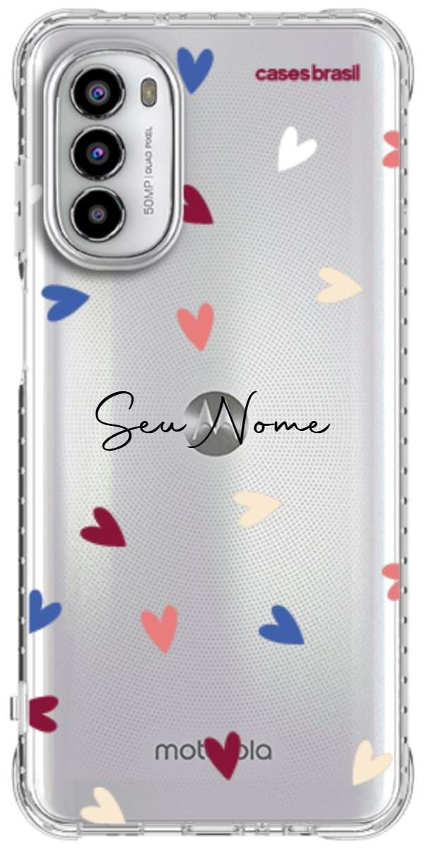 Capinha para Celular Corações Coloridos