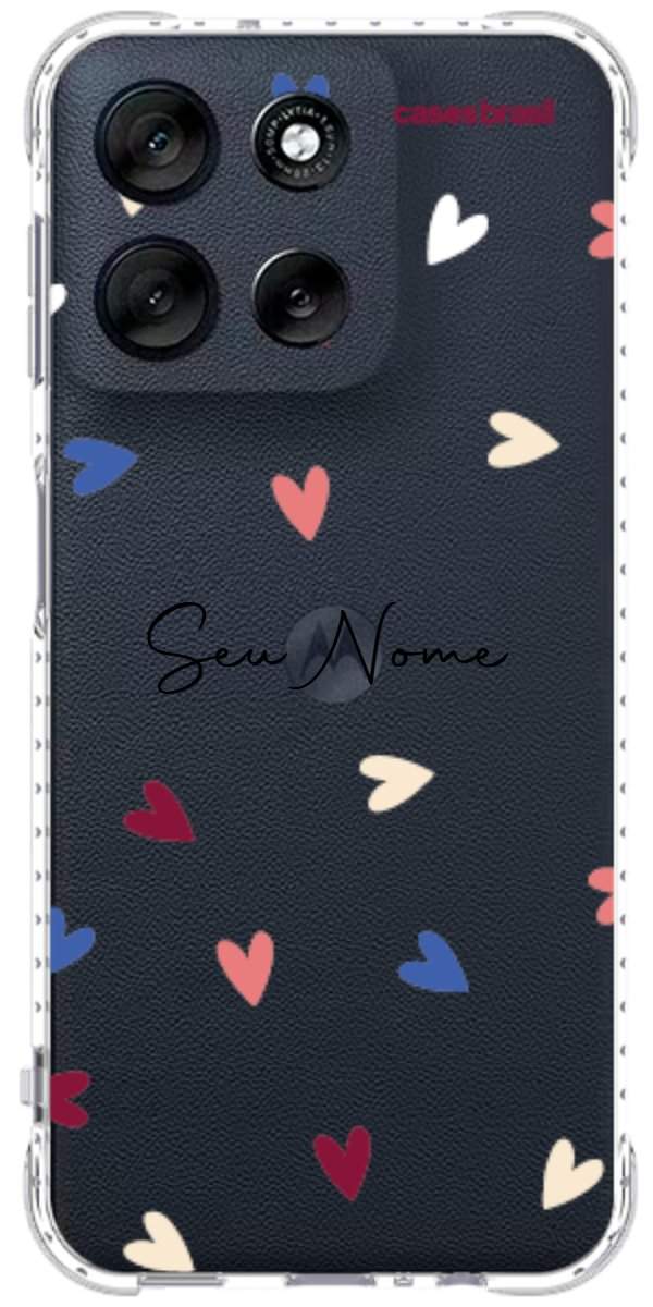 Capinha para Celular Corações Coloridos