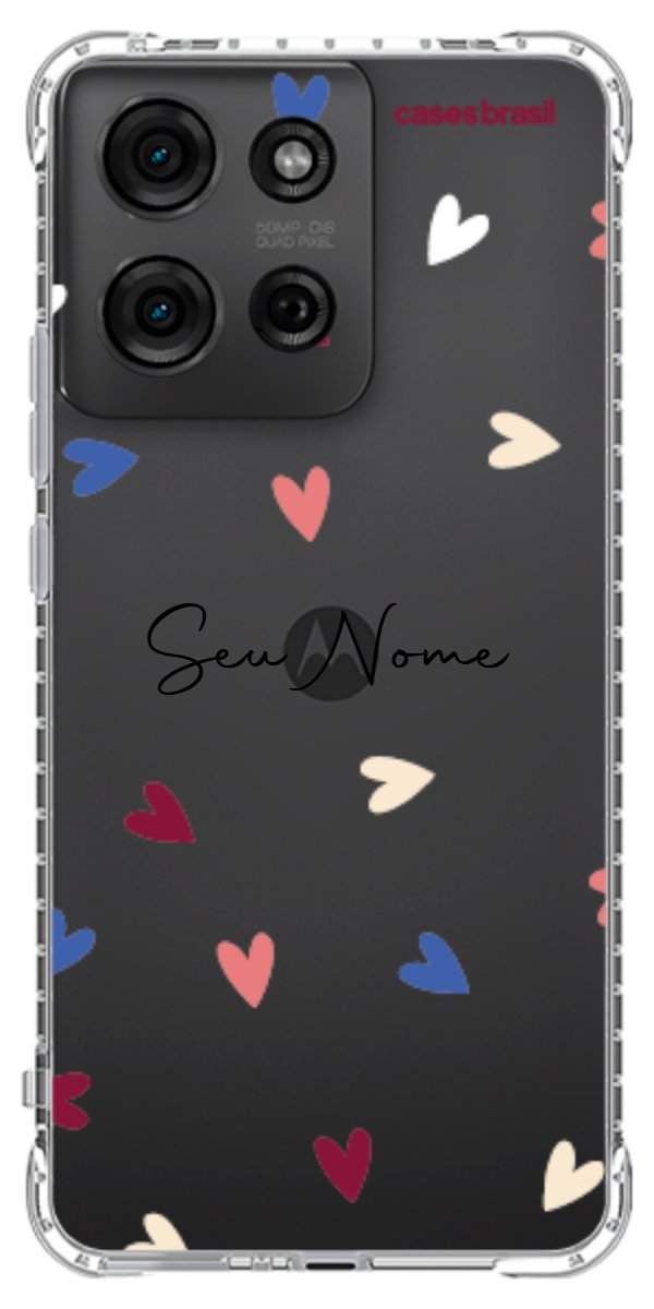 Capinha para Celular Corações Coloridos