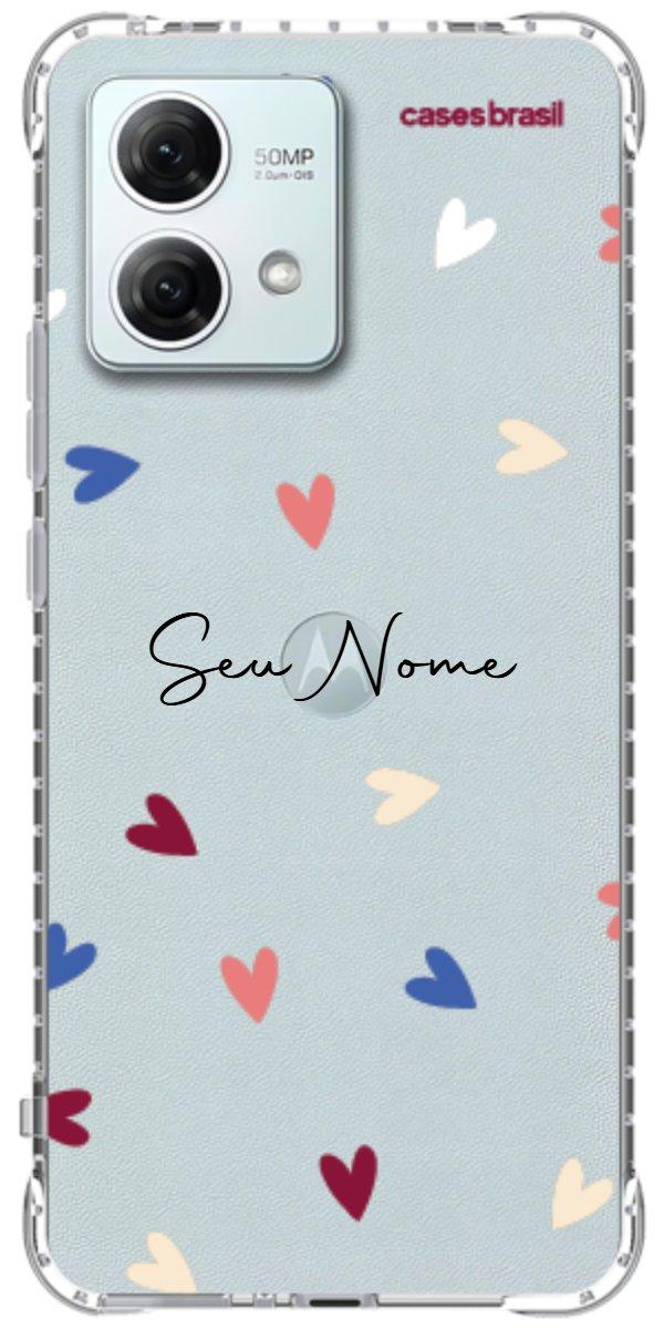 Capinha para Celular Corações Coloridos