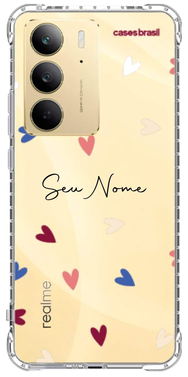 Capinha para Celular Corações Coloridos