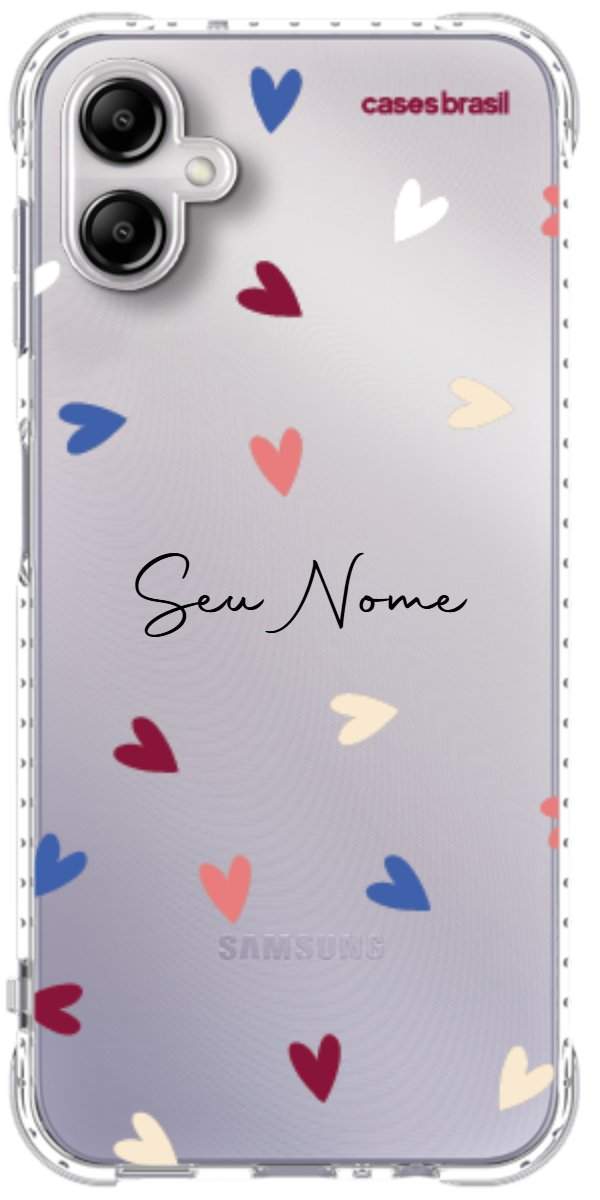 Capinha para Celular Corações Coloridos