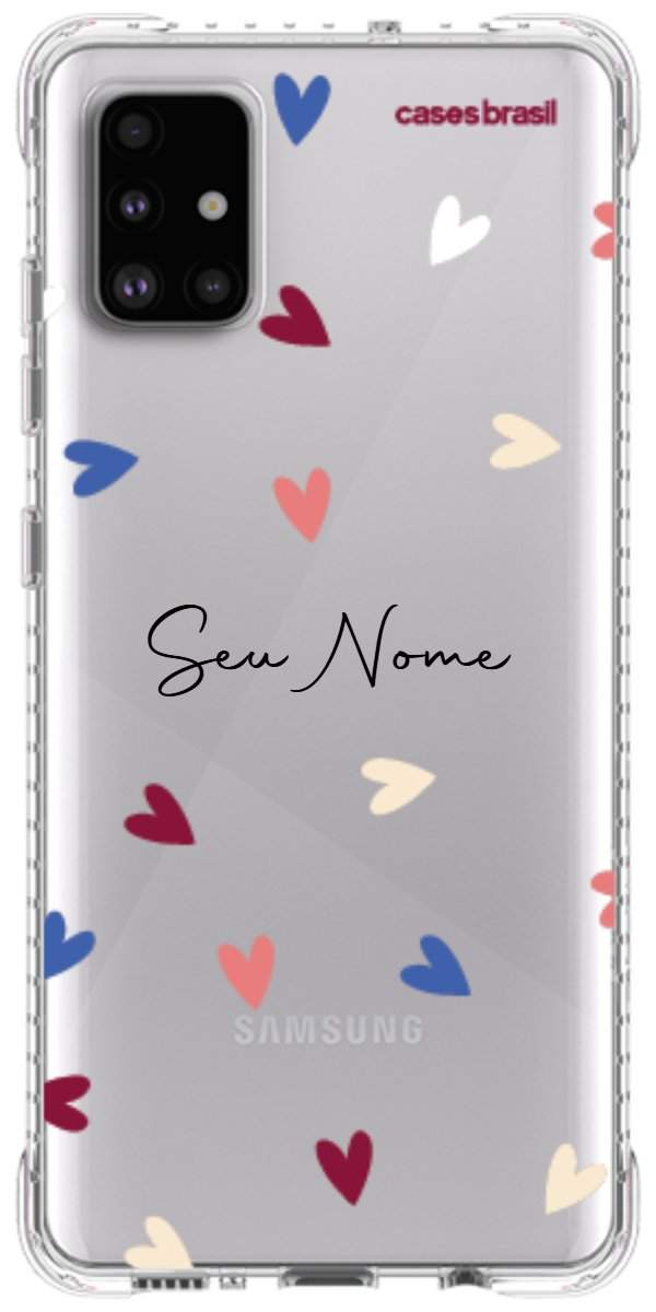 Capinha para Celular Corações Coloridos