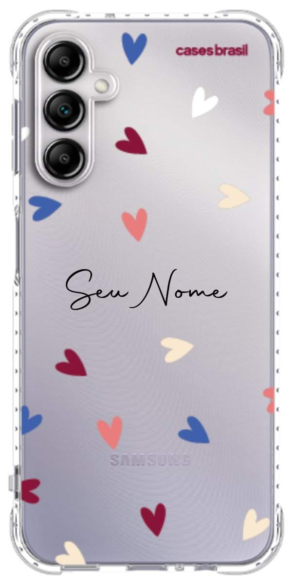 Capinha para Celular Corações Coloridos