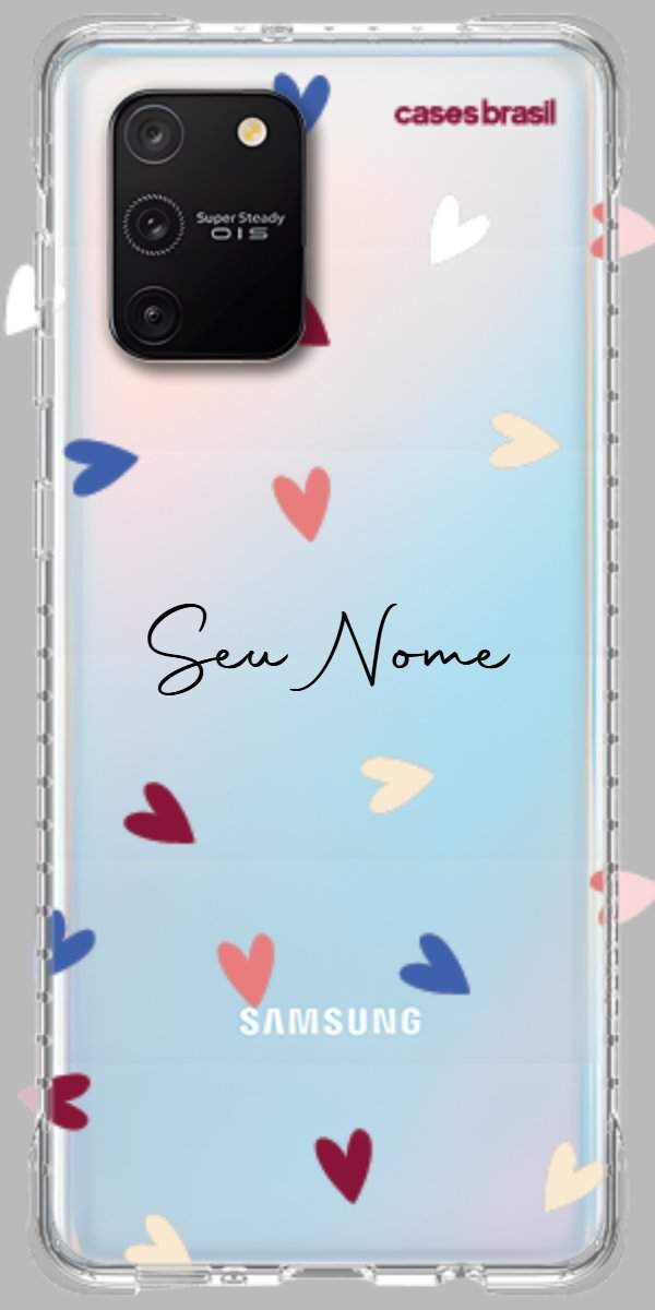 Capinha para Celular Corações Coloridos