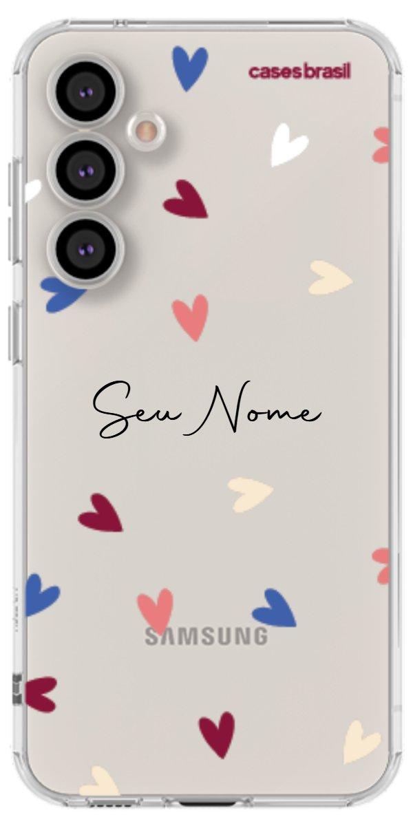 Capinha para Celular Corações Coloridos