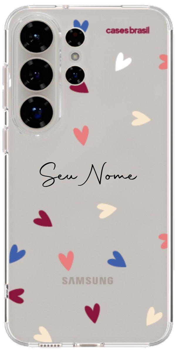 Capinha para Celular Corações Coloridos
