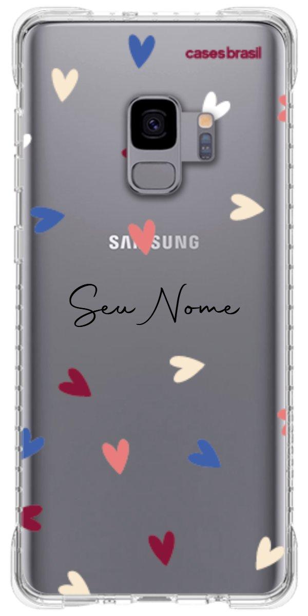 Capinha para Celular Corações Coloridos