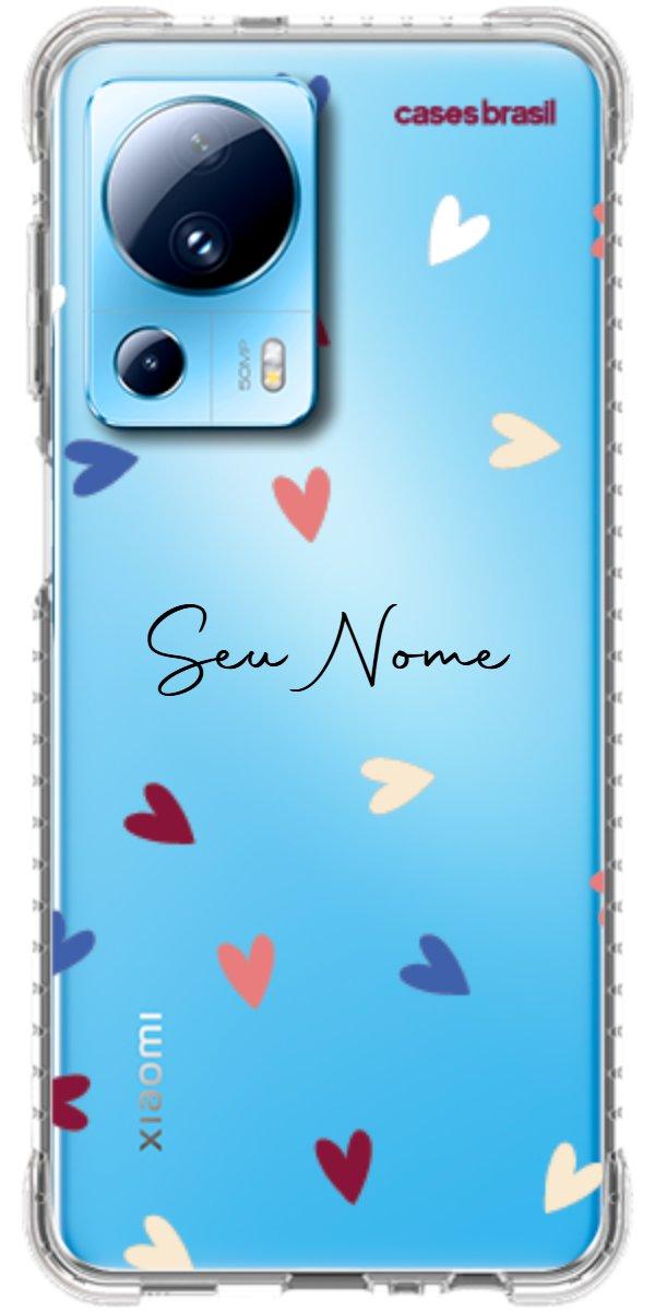 Capinha para Celular Corações Coloridos