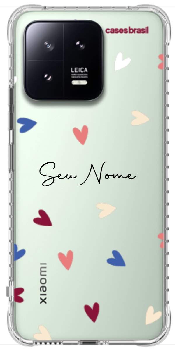 Capinha para Celular Corações Coloridos