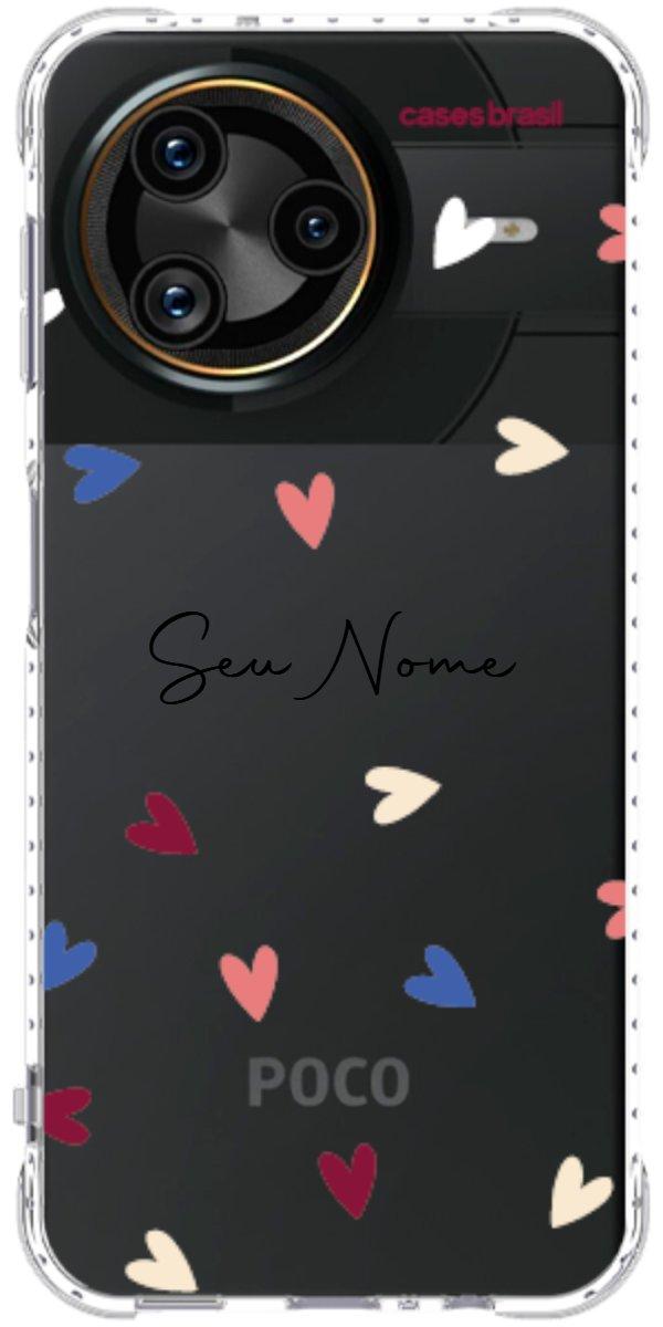 Capinha para Celular Corações Coloridos