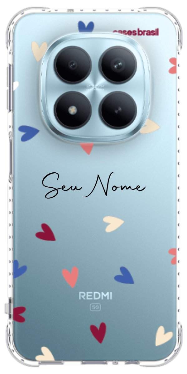 Capinha para Celular Corações Coloridos