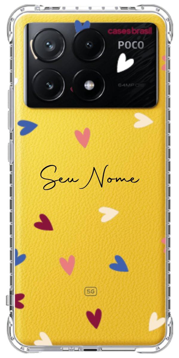 Capinha para Celular Corações Coloridos