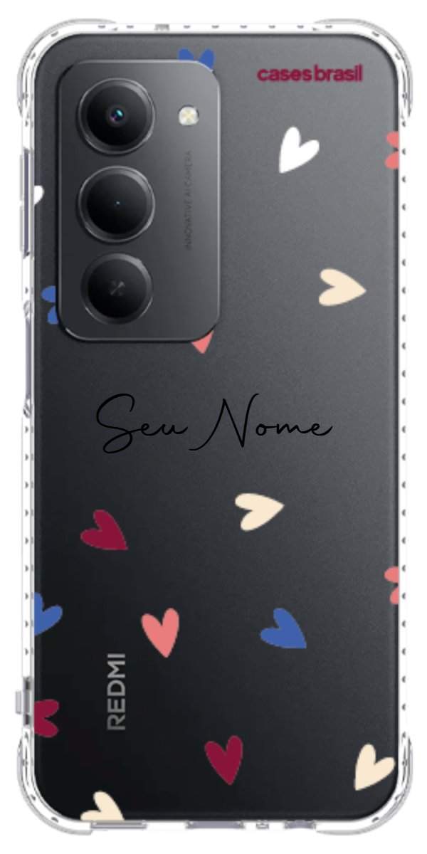 Capinha para Celular Corações Coloridos