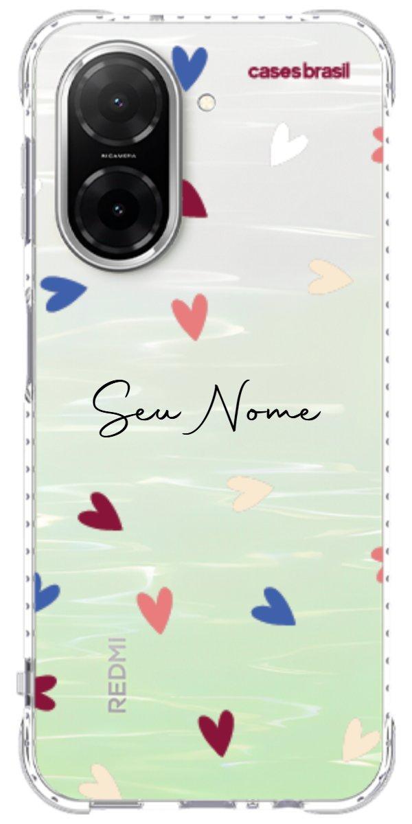 Capinha para Celular Corações Coloridos