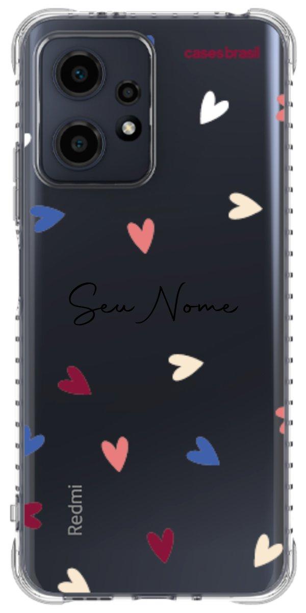 Capinha para Celular Corações Coloridos