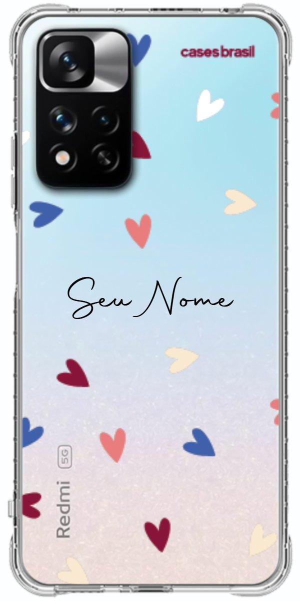Capinha para Celular Corações Coloridos