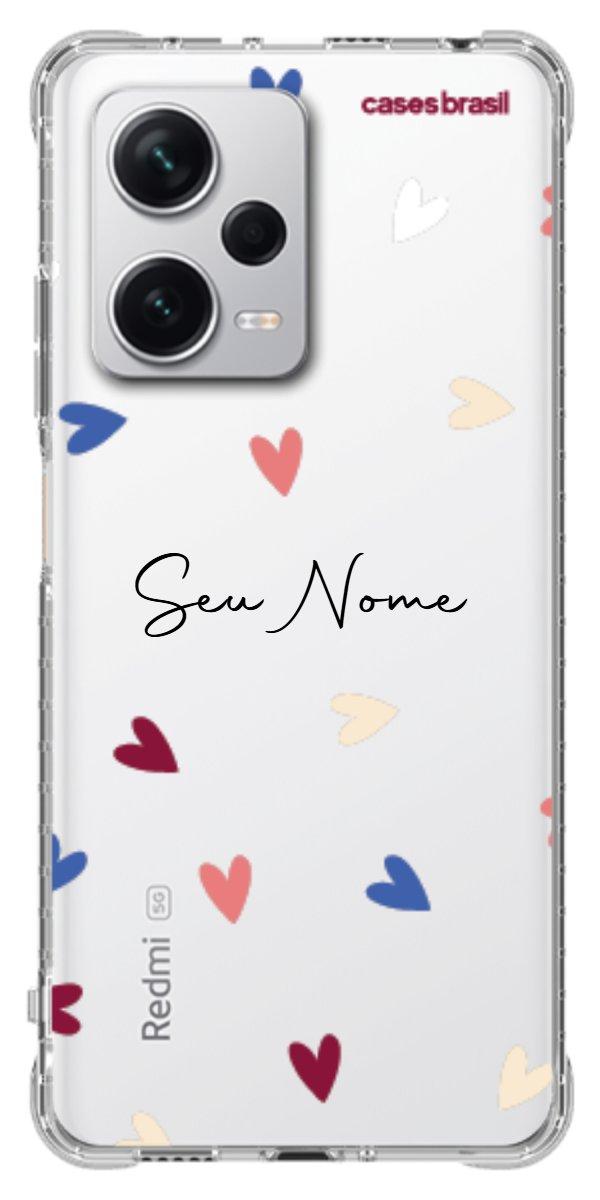 Capinha para Celular Corações Coloridos