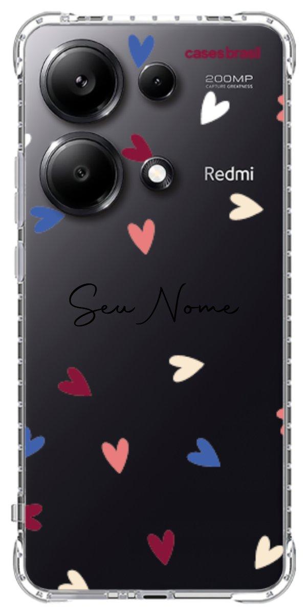 Capinha para Celular Corações Coloridos