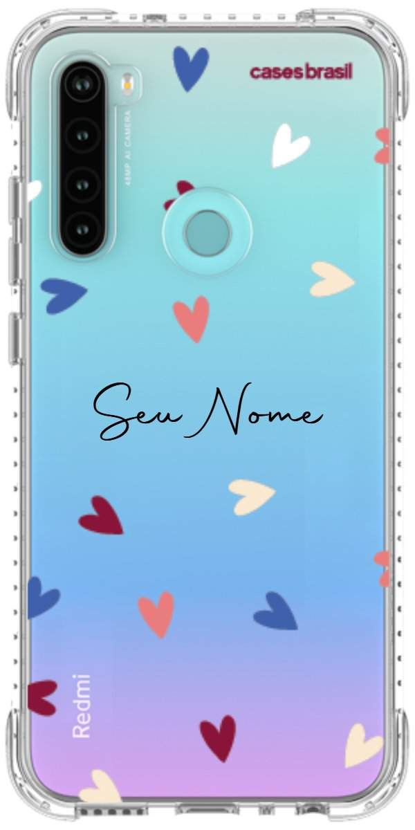 Capinha para Celular Corações Coloridos