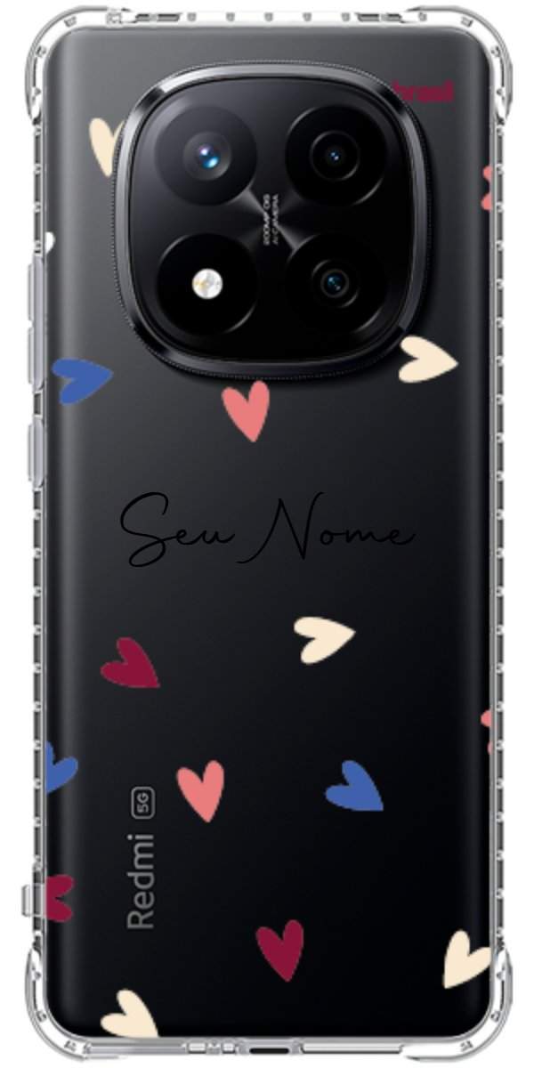 Capinha para Celular Corações Coloridos