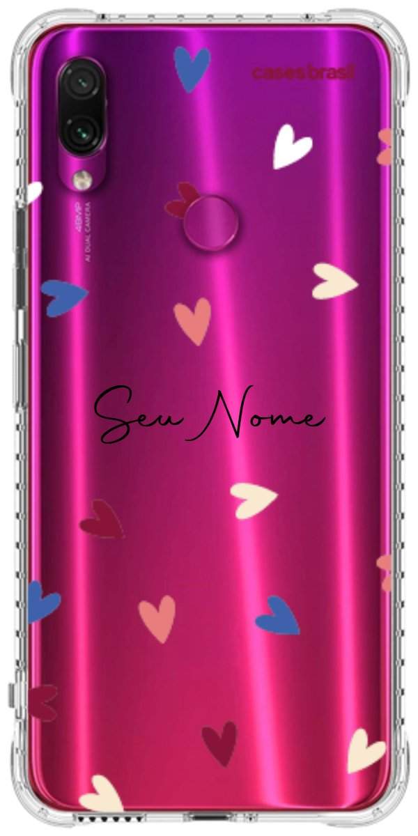 Capinha para Celular Corações Coloridos