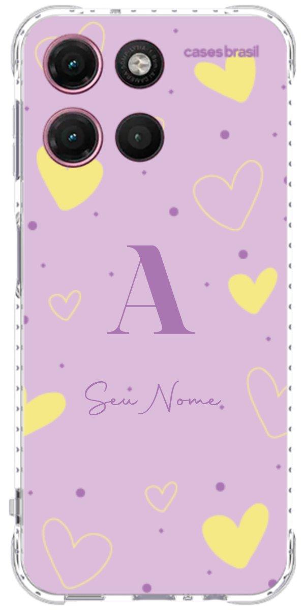 Capinha para Celular Corações Candy Color