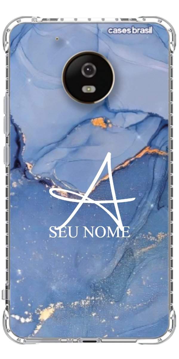 Capinha para Celular Textura Marmorizada Azul