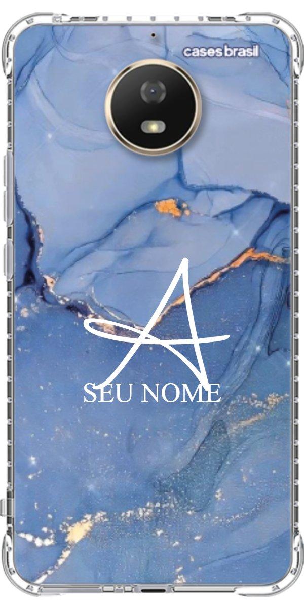 Capinha para Celular Textura Marmorizada Azul