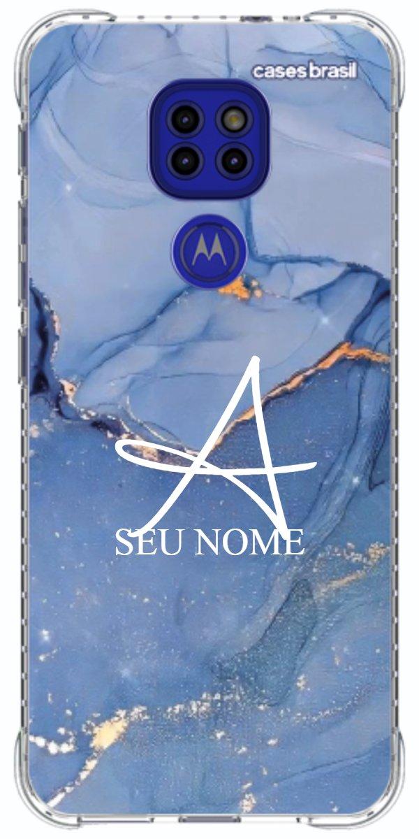 Capinha para Celular Textura Marmorizada Azul