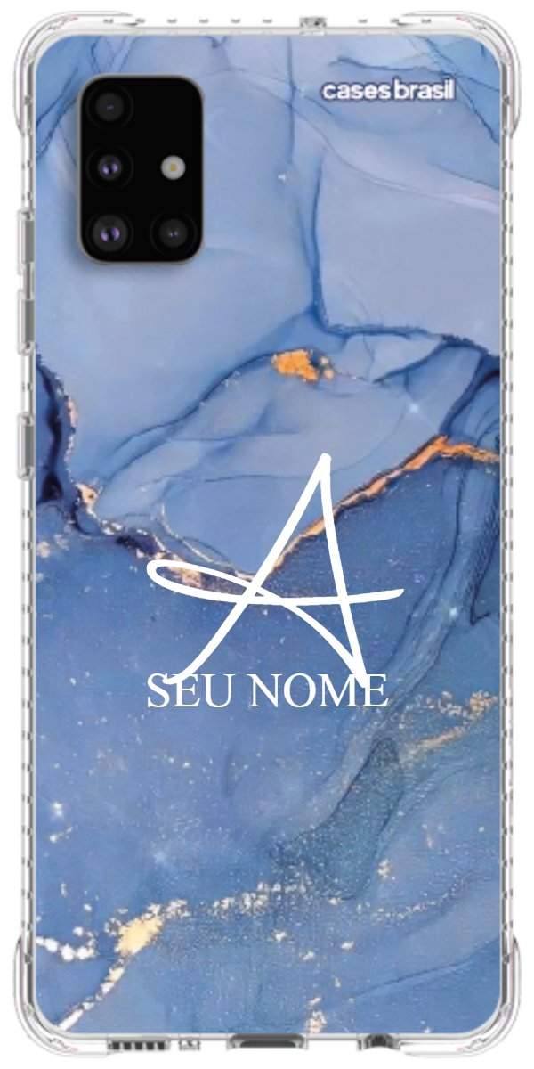 Capinha para Celular Textura Marmorizada Azul