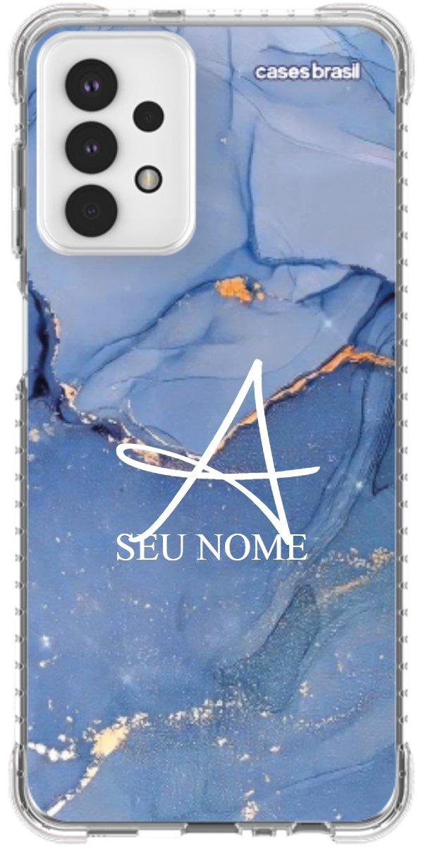 Capinha para Celular Textura Marmorizada Azul