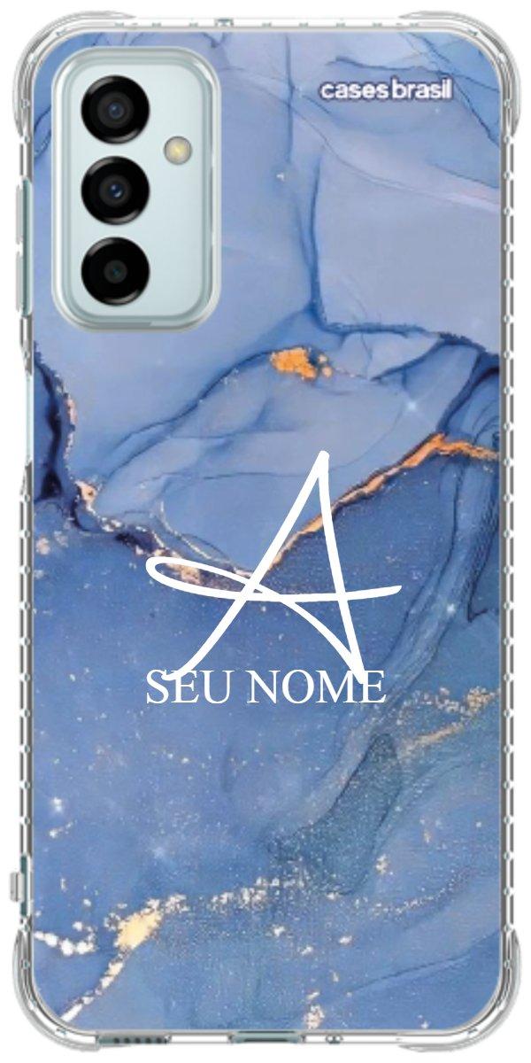 Capinha para Celular Textura Marmorizada Azul