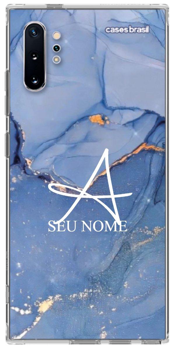 Capinha para Celular Textura Marmorizada Azul