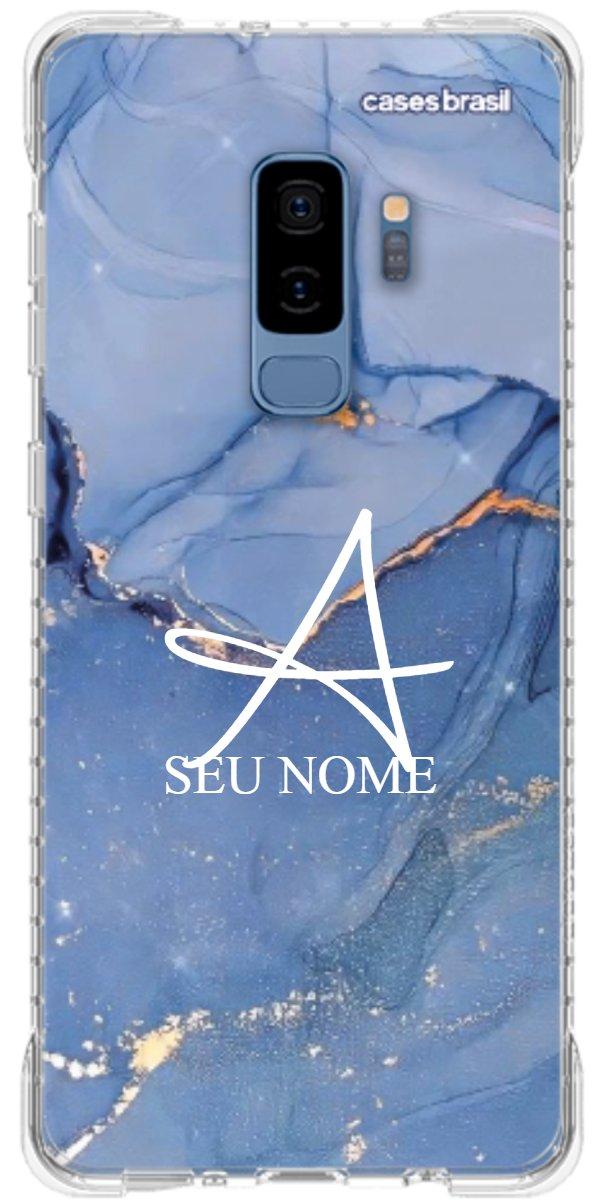 Capinha para Celular Textura Marmorizada Azul
