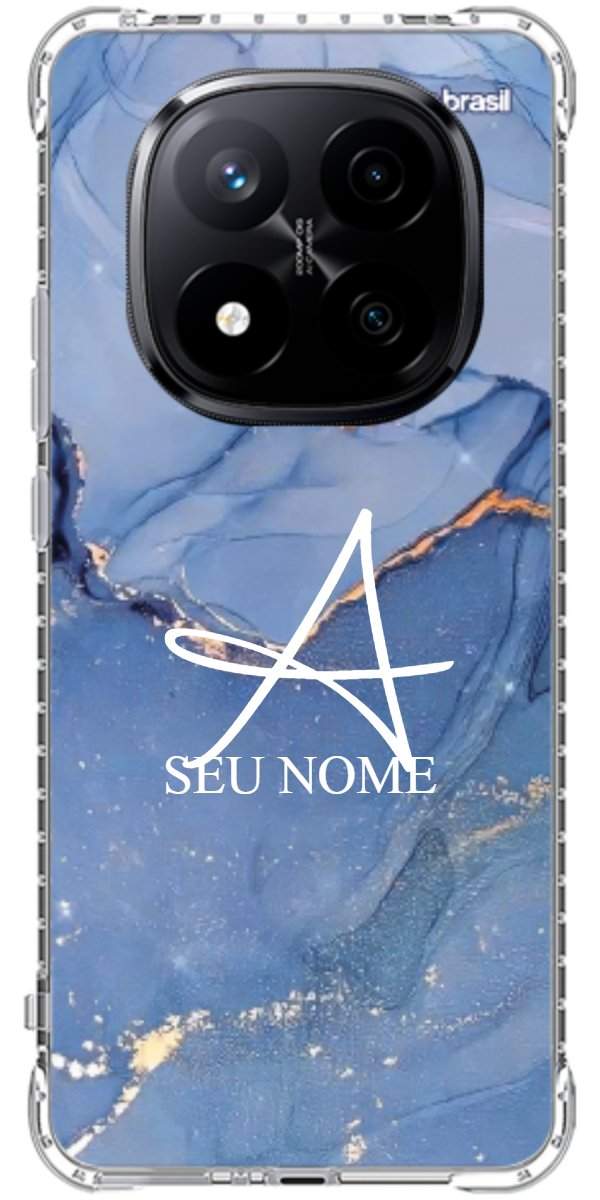 Capinha para Celular Textura Marmorizada Azul