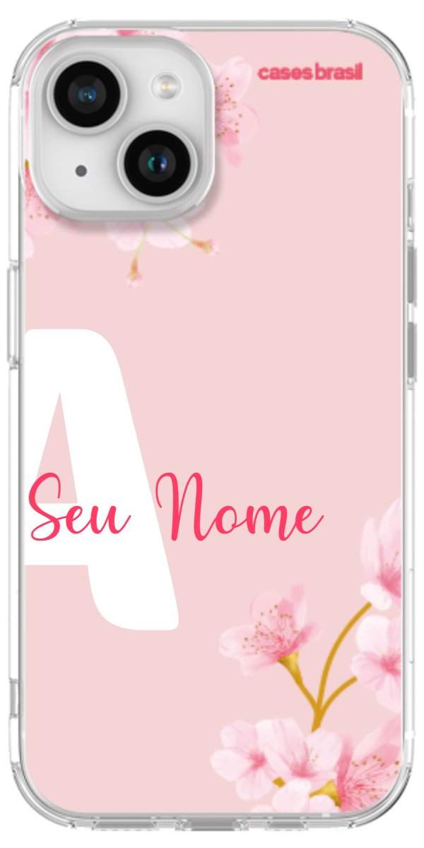 Capinha para Celular Cerejeira com Inicial