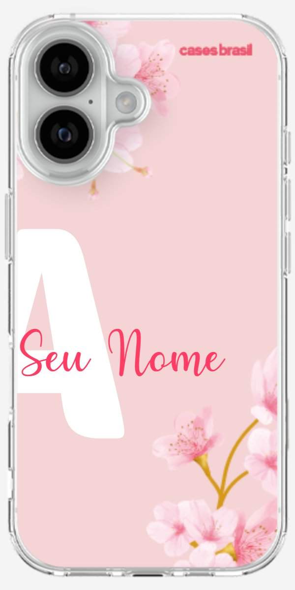 Capinha para Celular Cerejeira com Inicial