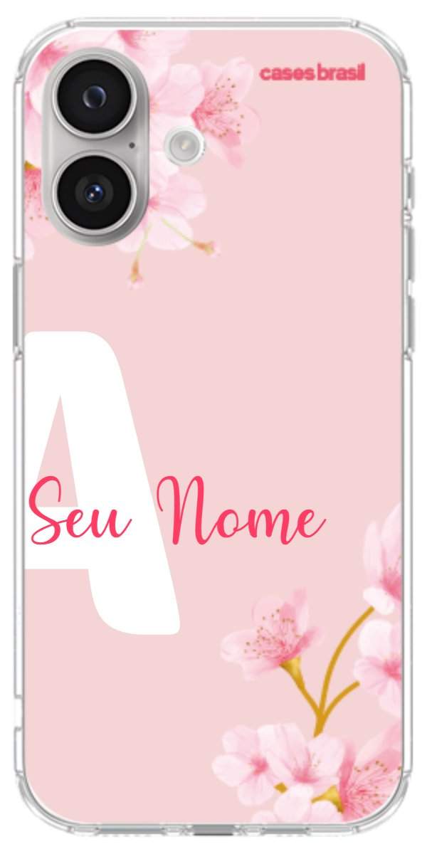Capinha para Celular Cerejeira com Inicial