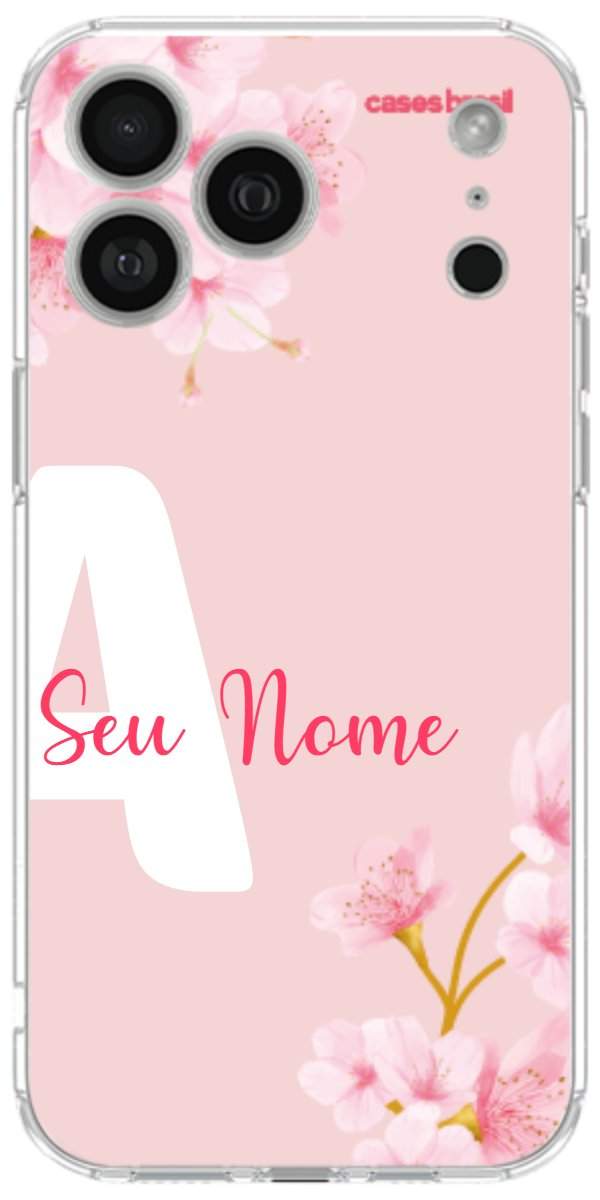 Capinha para Celular Cerejeira com Inicial