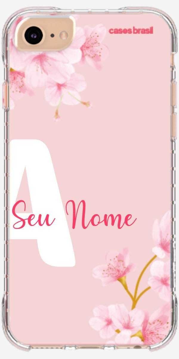 Capinha para Celular Cerejeira com Inicial