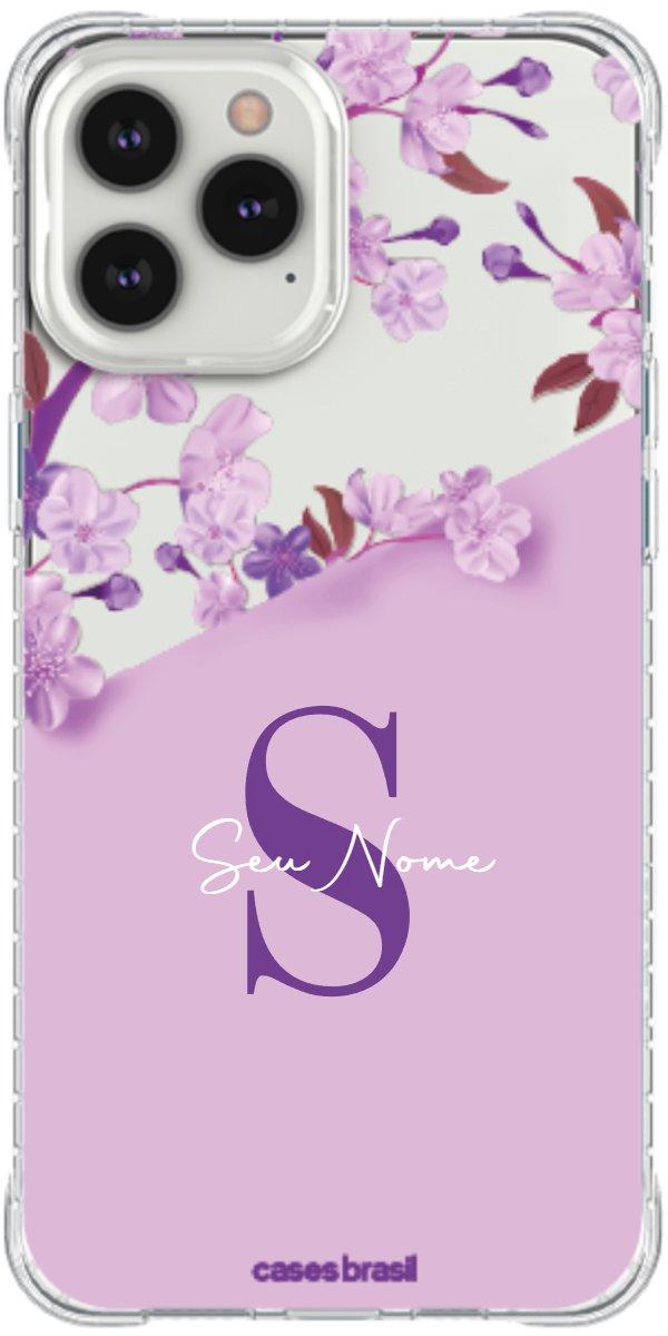 Capinha para Celular Flores Purpuras