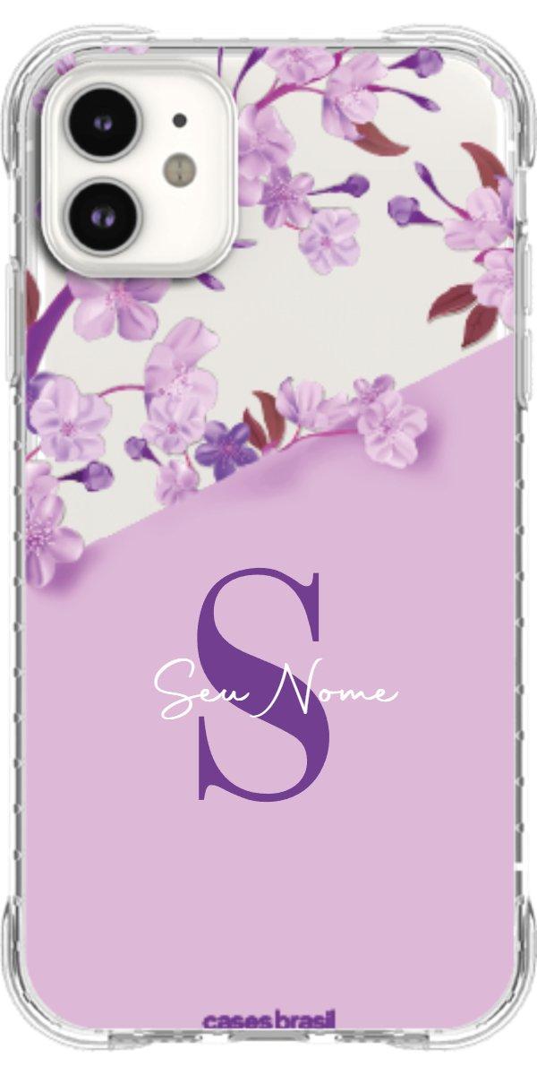 Capinha para Celular Flores Purpuras