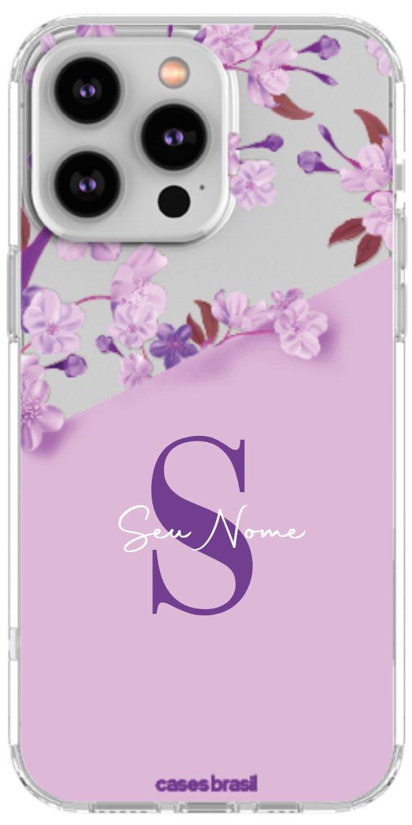 Capinha para Celular Flores Purpuras