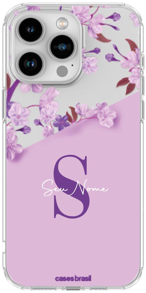 Capinha para Celular Flores Purpuras