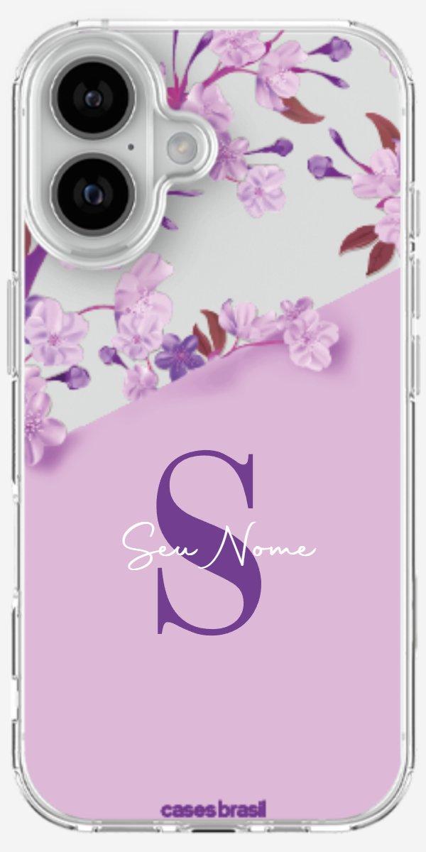 Capinha para Celular Flores Purpuras