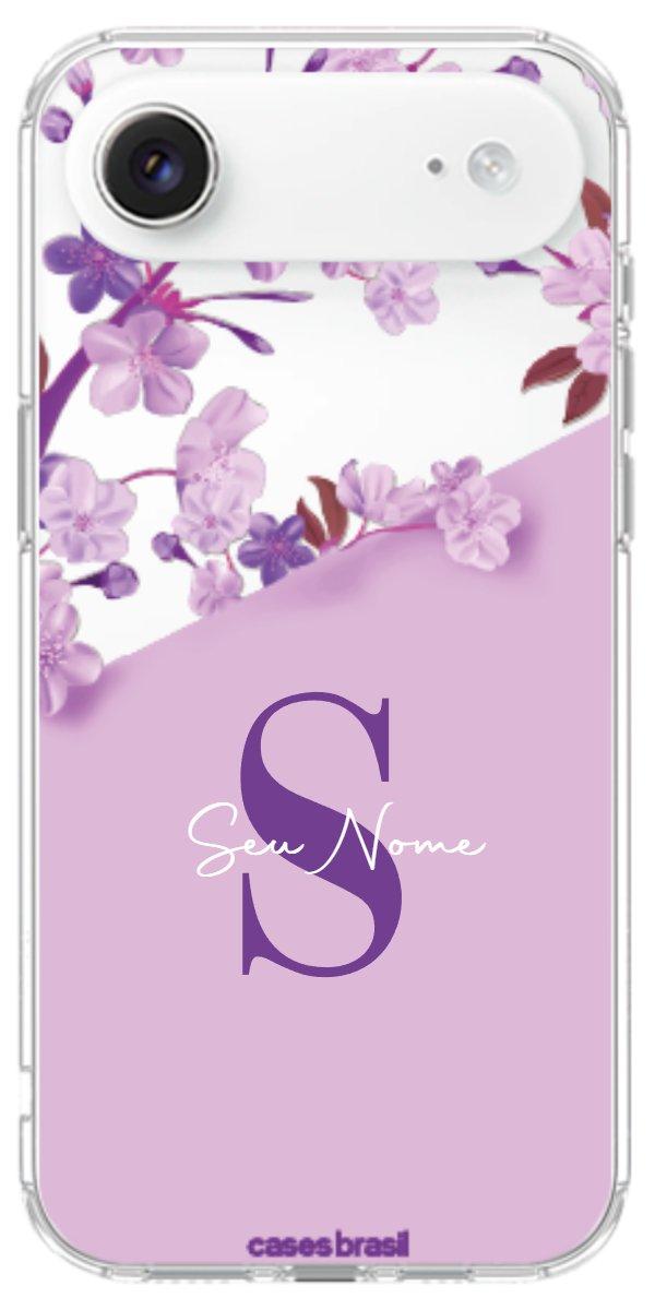 Capinha para Celular Flores Purpuras